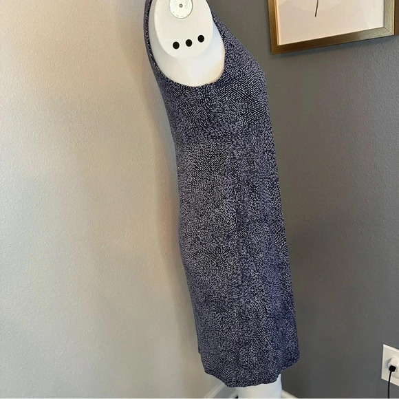 Athleta Santorini Thera Dress Navy Blue White Printed Sleeveless Casual Size Med - Picture 4 of 11